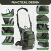 Goture Fly Fishing Chest Pack, Lightweight Chest Pack Tackle Storage Bag, Fly Fishing Bag with Adjustable Padded Waist Strap