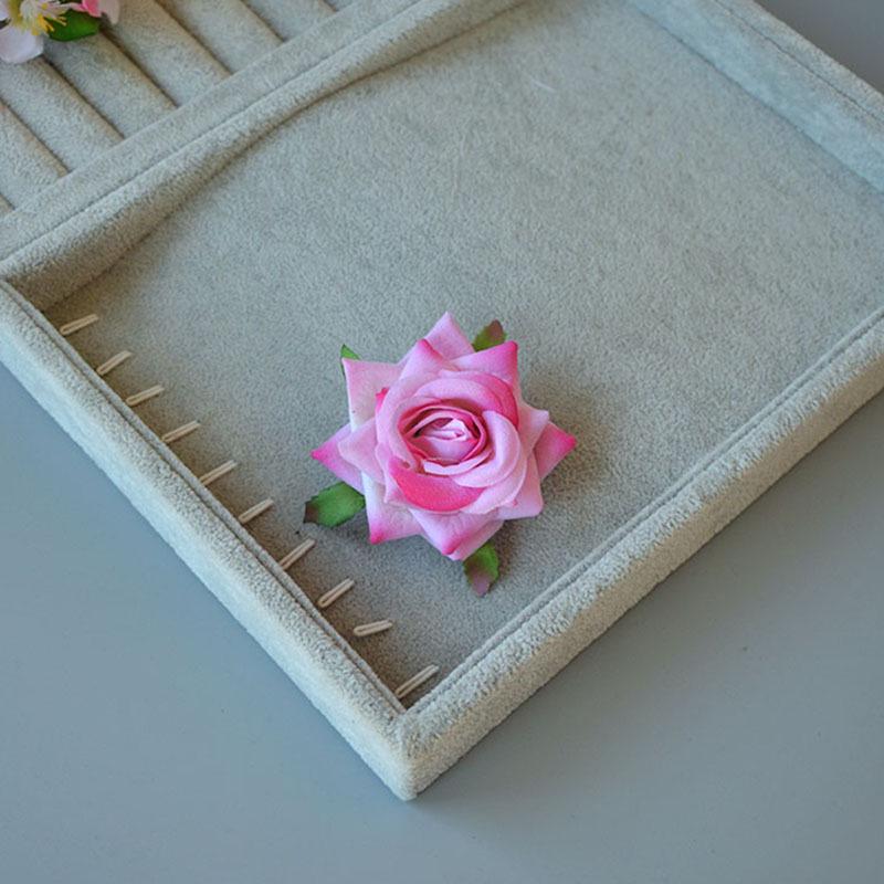 Винтажная красная роза заколка для волос сбоку для танцевальных выступлений