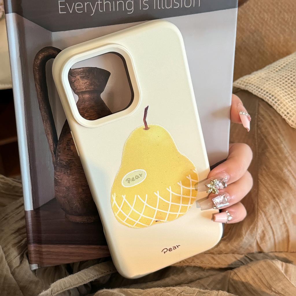 Applicable To IPhone16 Apple Phone Case 17promax Niche Pineapple 1314 Small Fresh 15 Silicone