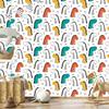 Colorful Dinosaurs Wallpaper for Living Room and Bedroom 50x1000