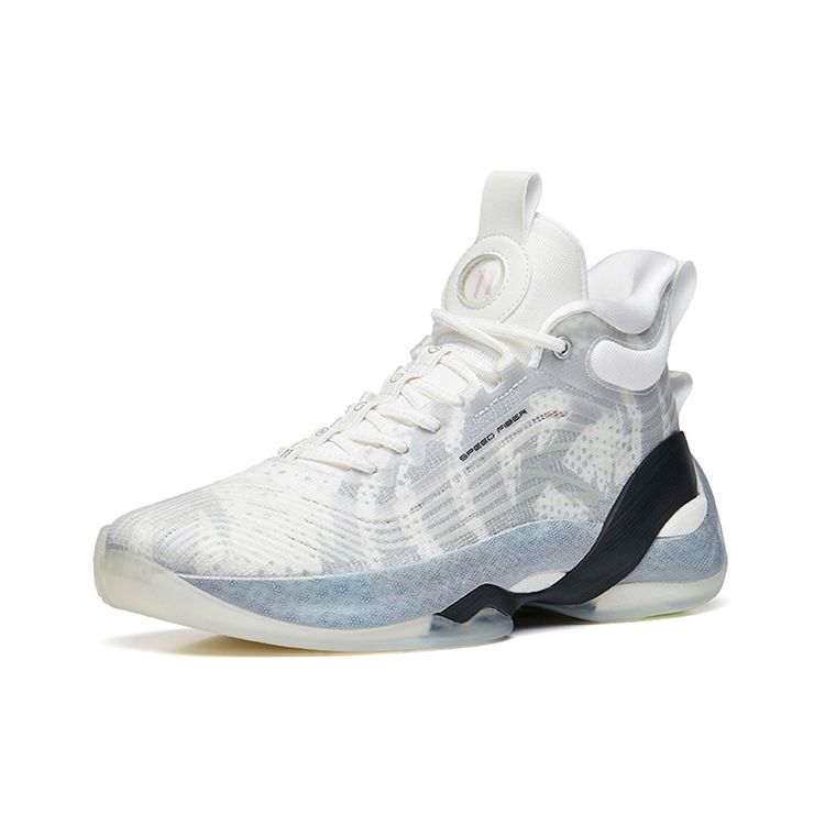 Anta Баскетбольные кроссовки KT7 Pro Nitrogen Technology с амортизацией, противоскользящие, прочные, высокие, мужские, серо-белые 112231101-8
