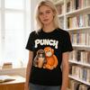 Футболка Monkey Punch с коротким рукавом, круглым вырезом, повседневная, с милым рисунком обезьяны и орангутана, для мужчин и женщин, уличная, для повседневной носки