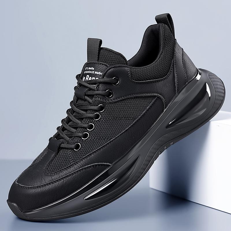 Стильные мужские повседневные кожаные туфли, легкие мужские кроссовки, нескользящие мужские кроссовки со шнуровкой, мягкие, сверхлегкие треккинговые туфли
