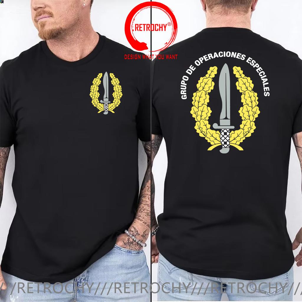 Camiseta Grupo De Operaciones Especiales Espaa Tshirt Spain Fashionable Unisexs Unisexs Printed Casual Shortsleeved T Shirt Unisex