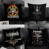 Чехол на подушку B-Behemoth Band Натуральный лен Органическая ткань Двусторонняя печать Диван Домашний декор Подарок Наволочка
