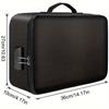 1pc Document Bag With Combination Lock, 3-Layer File Storage Case With Zipper, Organizer Bag For Laptop, Files