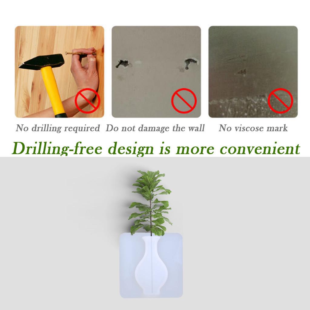 Резиновый силиконовый липкий цветок настенная ваза контейнер бутылка