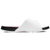 Air Jordan Hydro 5 Retro Slide White Fire Red Unisex Sneakers Black 555501-101