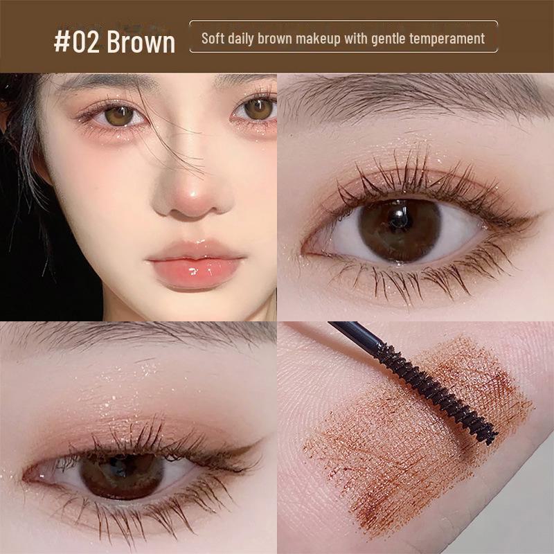 Тушь для ресниц цвета перышка: Тонкая кисточка, интенсивный изгиб, сверхдлинные ресницы, не размазываются, долговечны, водостойкие и устойчивы к поту.