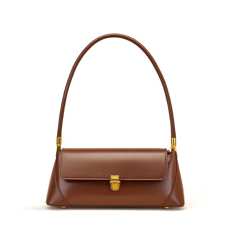 2024 Autumn/Winter Genuine Leather Versatile Single-Shoulder Bag for Women