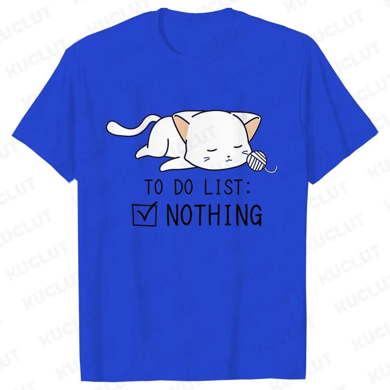To Do List Nothing Penguin Funny Print T-Shirt Women Lazy Penguin Humorous Top Female Fashion Tshirt Short Sleeve Summer Clothes