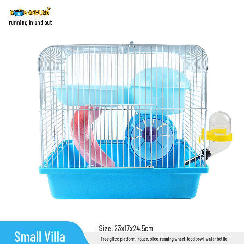 Роскошная двухслойная прозрачная клетка для хомяков: Легко моется, дышит, устойчива к укусам, очень большая вилла для Golden Bear