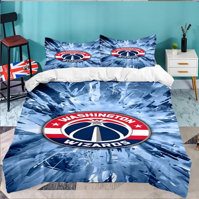 Washington basketball Stars 3pcs Bedding Set,Including 1pc Duvet Cover And 2pcs Pillowcases Perfect Gift for Christmas,Ideal for Bedroom, Dormitory