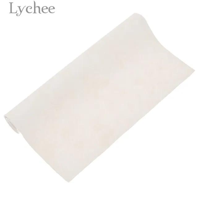 New Lychee Life 21x29cm A4 Faux Suede PU Leather Fabric For Garment Waterproof Synthetic Leather Fabric DIY Sewing Material