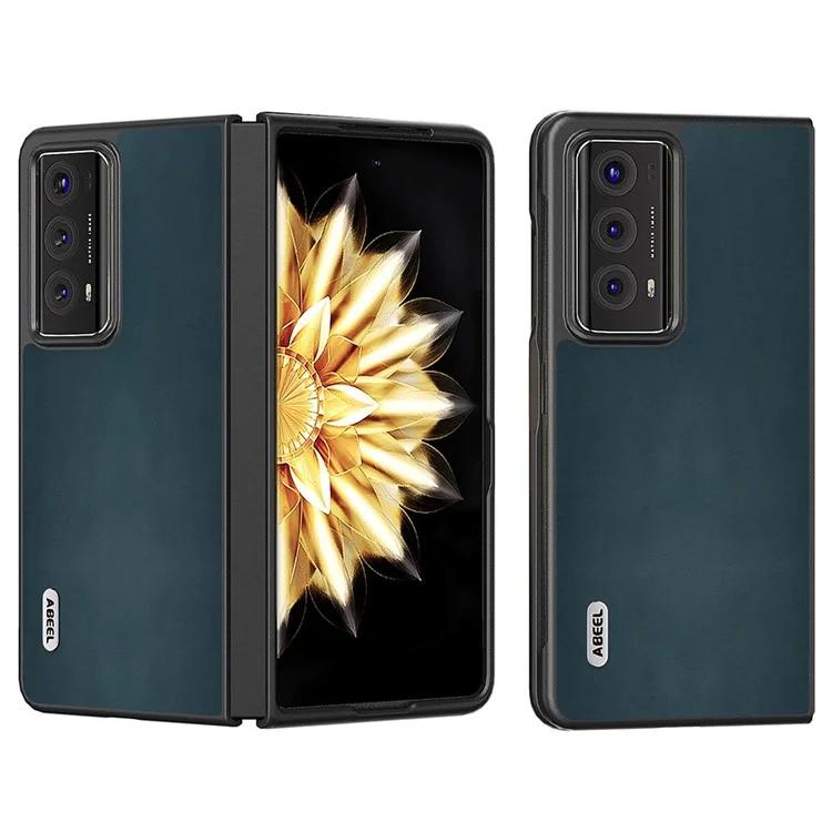 Чехол для ПК из натуральной коровьей кожи с текстурой наппа для Honor Magic V2 5G, ультратонкий защитный чехол для телефона