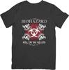 Biohazard Рок-музыка Унисекс Посадка для Мужчин и Женщин Качественная Хлопковая Футболка Черная
