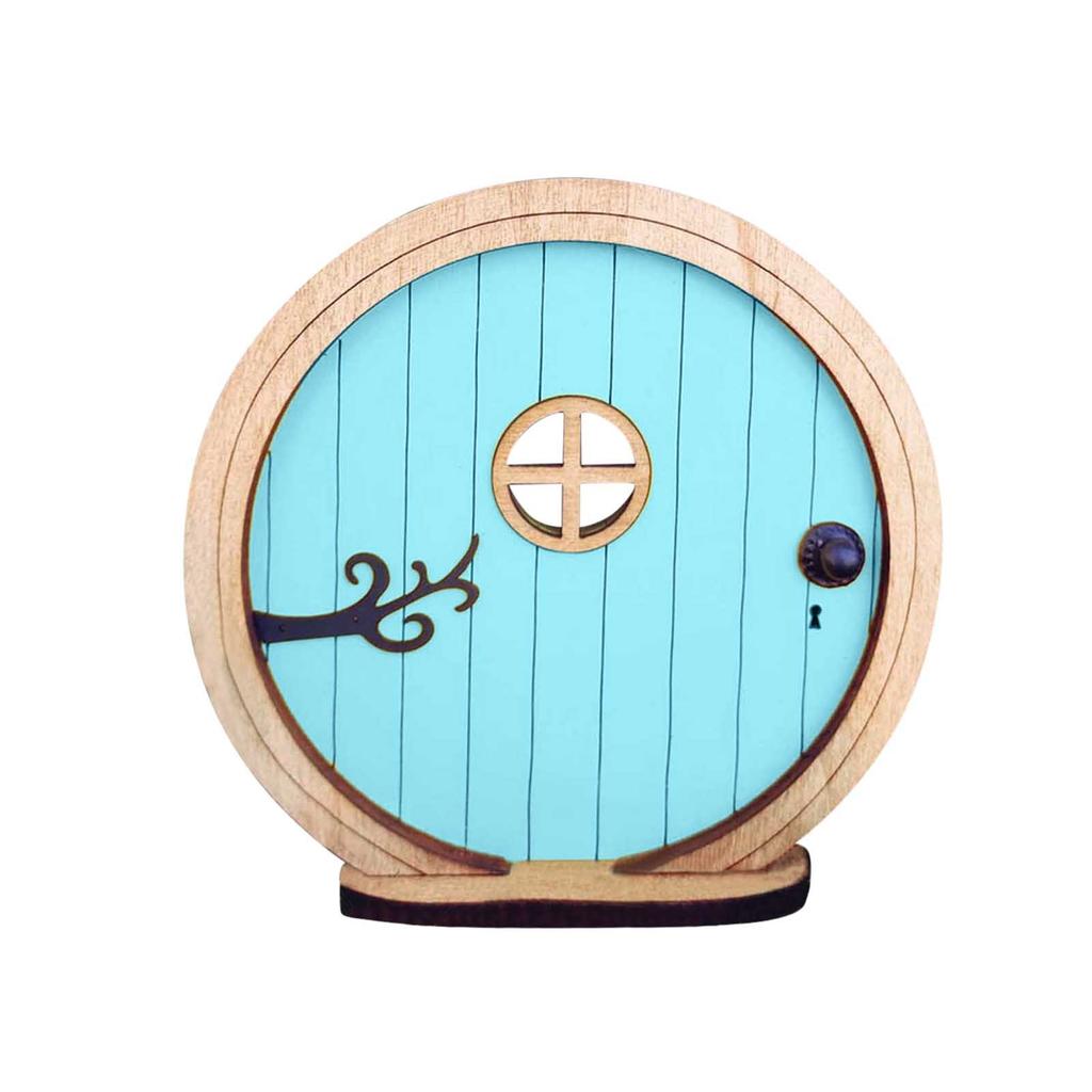 Wooden Fairy Door Collectible Figurine – Enchanting Miniature Elf Door for Home Decor – Charming Indoor Fantasy Decoration
