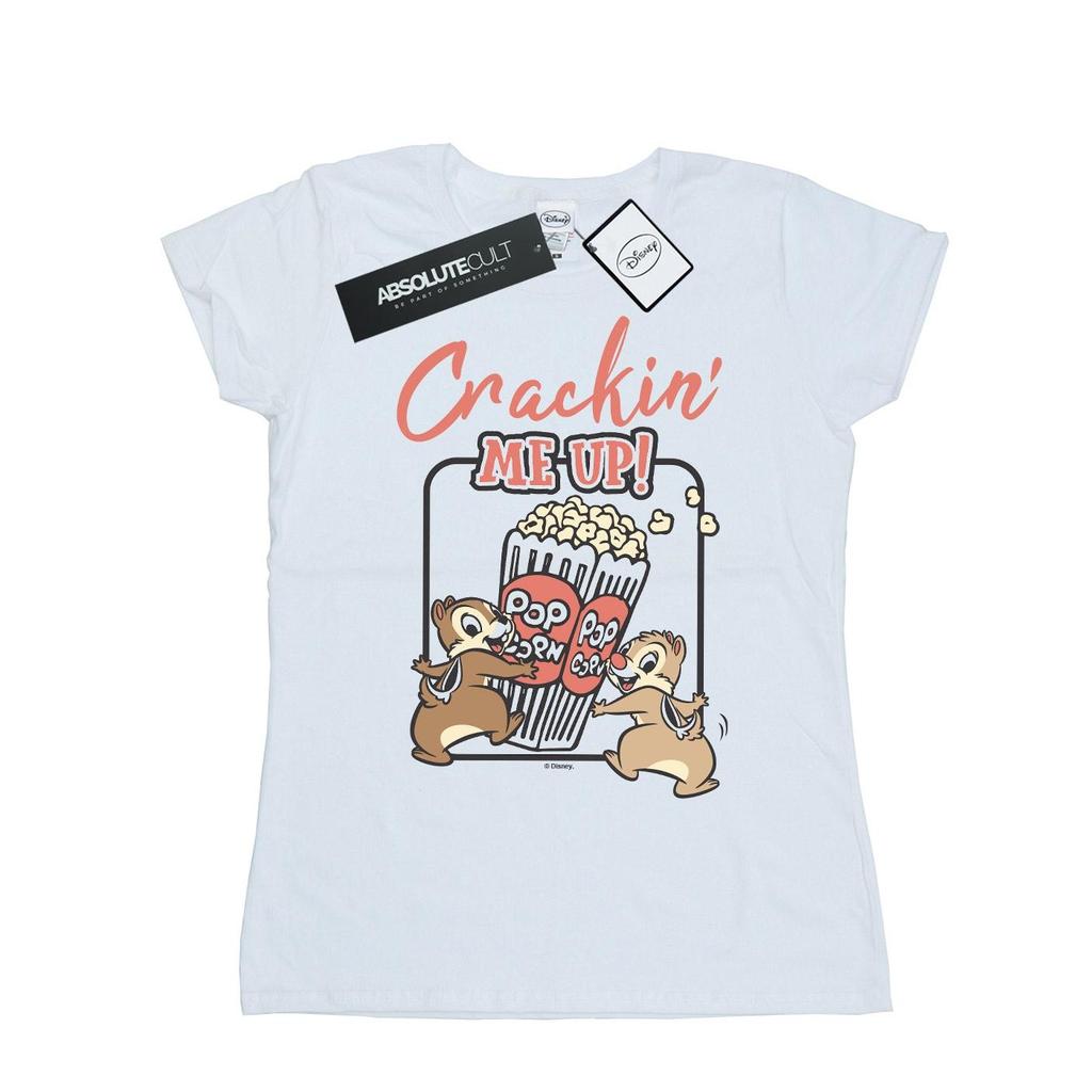 Disney Womens/Ladies Chip N Dale Crackin Me Up Cotton T-Shirt