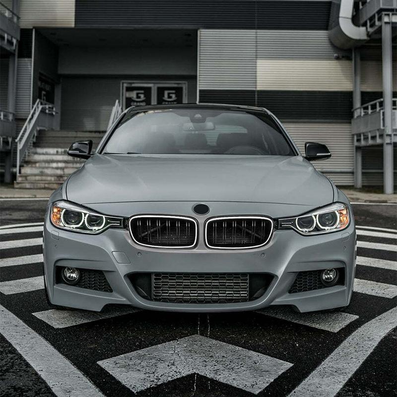 Для BMW 3 серии F30 F31 320i 330i 335i 2013-2018 Высококачественная ABS Передняя светящаяся решетка радиатора со светодиодной подсветкой Гоночная решетка Глянцевый черный