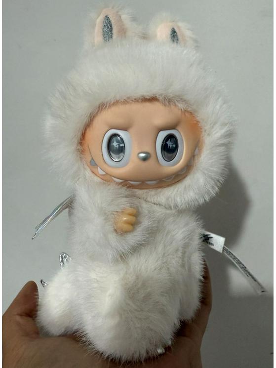 Кастомная кукла Labubu ZIMOMO: Маленький Вождь Розовый Ангел-Бабочка Подарок