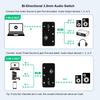 Аудиопереключатель COOIDEA Stereo поддерживает аудиокабели и является AUX-аудиодинамиком, позволяющим 1 на 3 выхода или 3 на 1, совместимым с 3,5 мм 3,5 мм