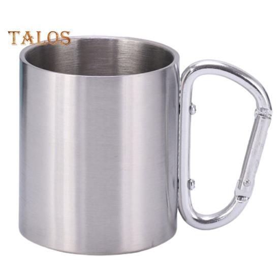 220 мл кружка для скалолазания пищевая полированная легкая полезная кружка с карабином и ручкой для скалолазания на открытом воздухе