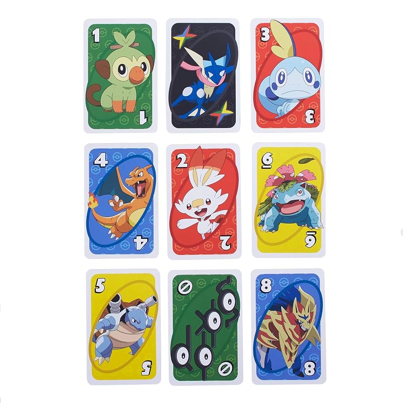 Mattel Игра UNO Карточная игра Pokémon Party Game 2-10 игроков Возраст 7+ Pokémon GNH17