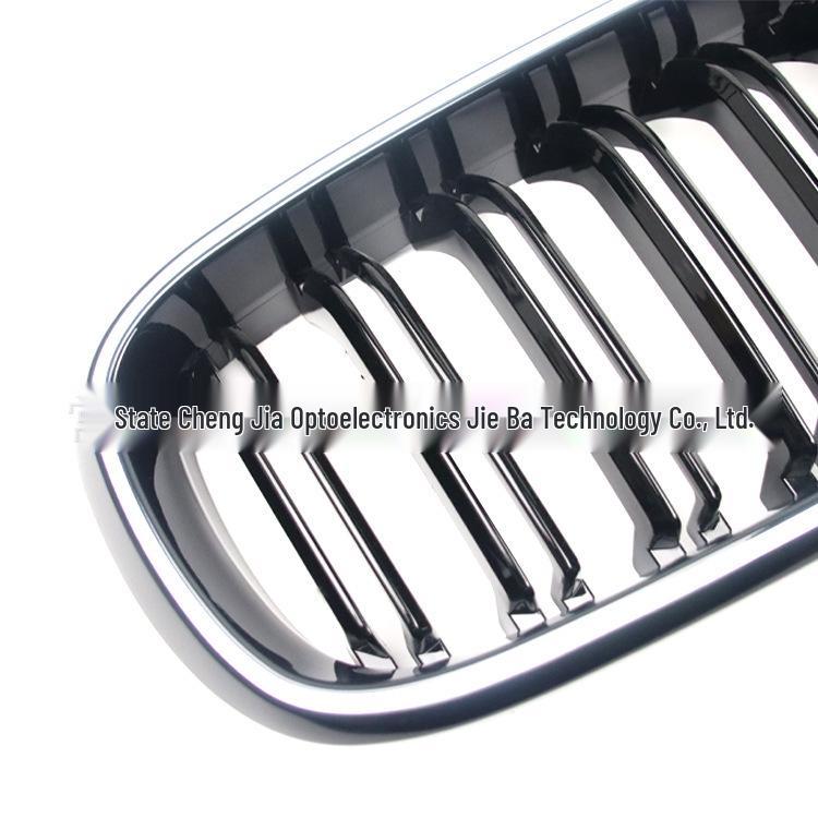 BMW X5/X6 F15/F16 (2014-2017) Dual Bar Gloss Black Grille with Light Strip