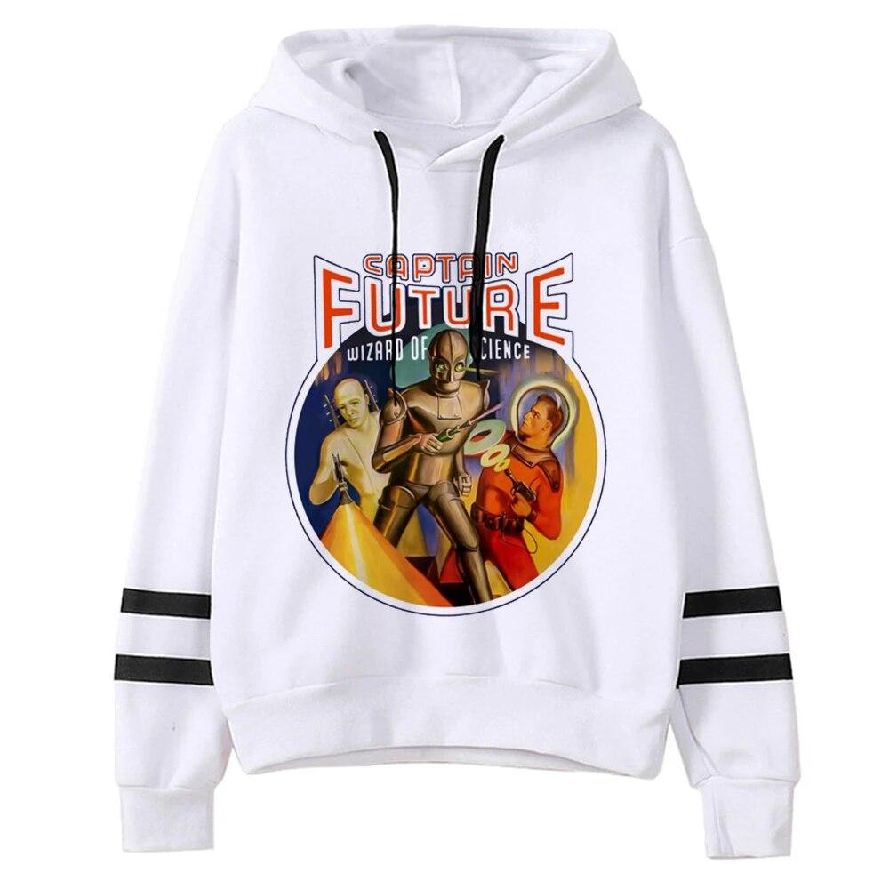 Капитан будущее толстовки женские готические эстетичные Kawaii флисовая одежда пуловер женская одежда 90-х годов унисекс
