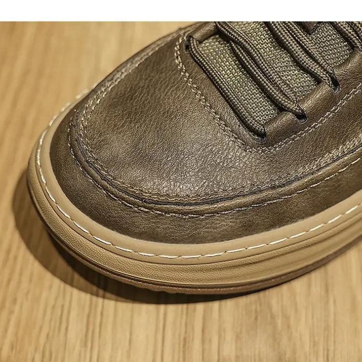 Мужские кроссовки Кожаная повседневная обувь