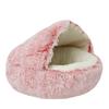 Soft Plush Pet Bed with Cover Round Cat Bed Pet Mattress Warm Cat Dog 2 In 1 Sleeping Nest for Small Dogs Winter Pet Stuff