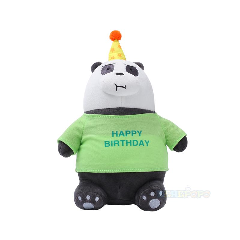 20 см Оригинальная Кавайная Плюшевая Игрушка We Bare Bears Серия С Днем Рождения Кукла Мультяшный Ледовый Медведь Гризли Панда Мягкая Игрушка Кукла Подарок