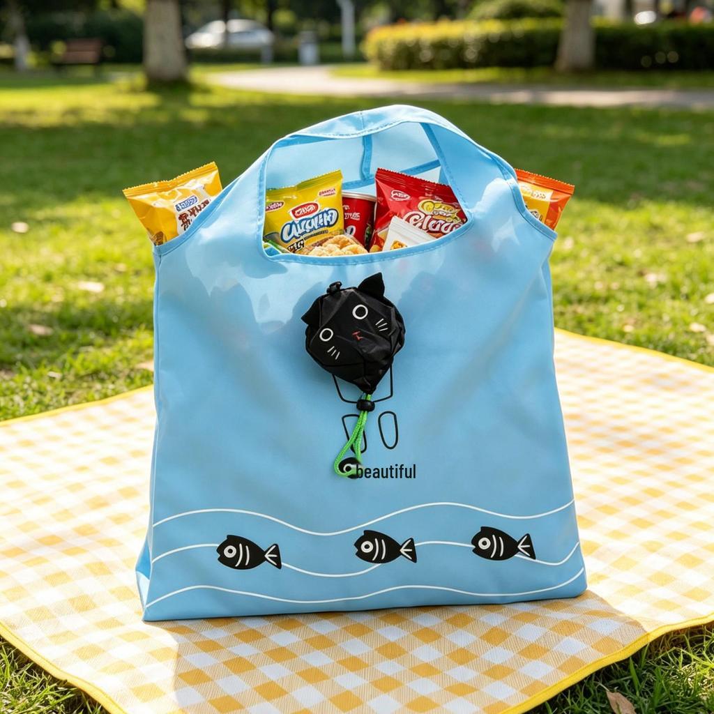 Eco-friendly Foldable Cartoon Pattern Grocery Tote