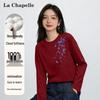 Женский хлопковый топ с длинным рукавом свободного кроя La Chapelle
