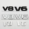 3D Металлическая эмблема V6 V8, эмблема двигателя автомобиля, наклейки, декоративные наклейки для Toyota BMW Benz Honda Mazda, автоаксессуары