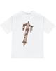 Cross-border new graffiti letter printing European and American street trendy brands loose and versatile casual men's and women's short-sleeved round