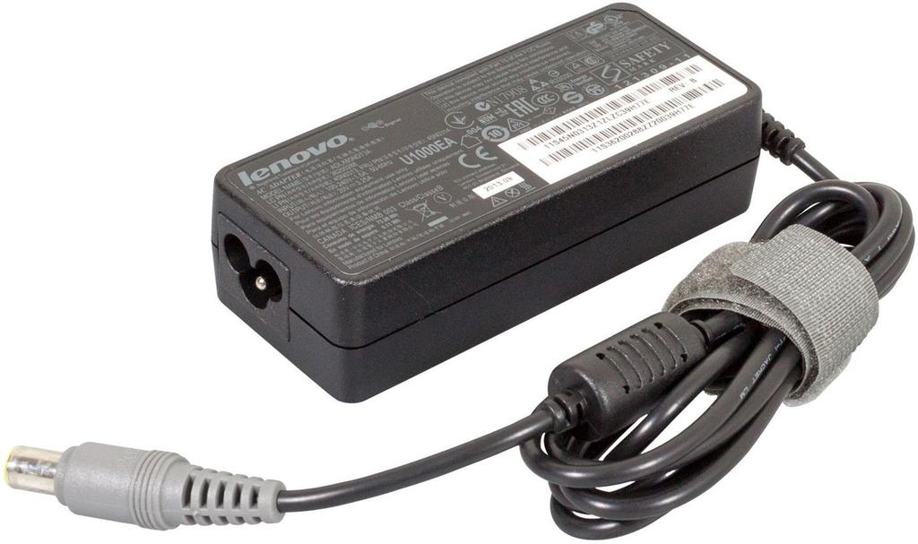 Lenovo 65W 3pin AC 45N0314 Laptop Power Adapter, 100-240V, Black, 45N0314