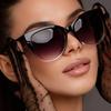 Модные солнцезащитные очки Cat Eye Gradient для женщин, винтажные оттенки, защита от ультрафиолета, очки для походов на открытом воздухе