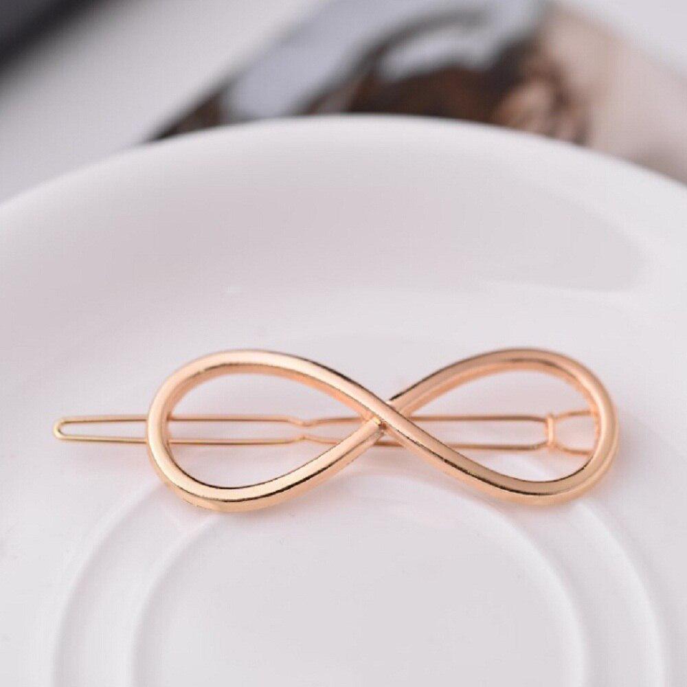 Женские аксессуары для волос, заколка для волос, булавка для волос из геометрического сплава, повязка для волос с лунным кругом, заколка, держатель для заколки