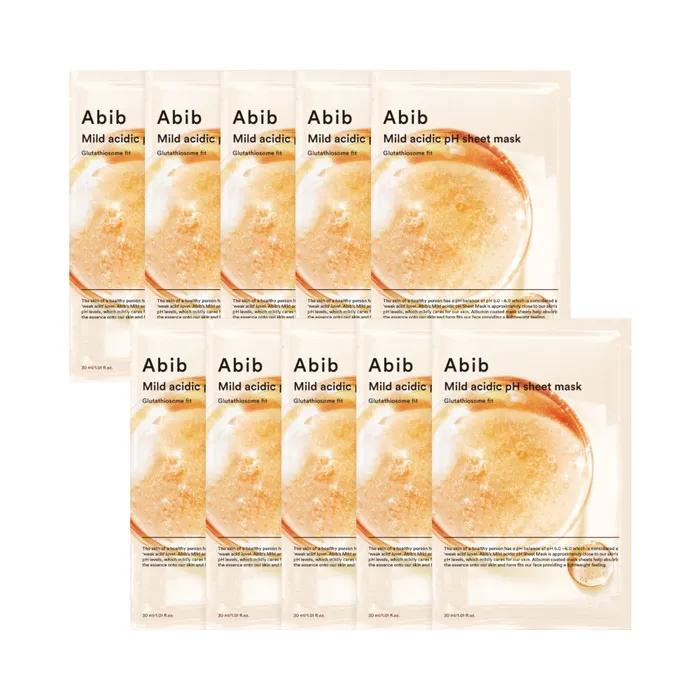 Mildly Acidic Sheet Mask Glutathionesome Fit 10 Sheets