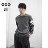 GXG Men's Casual Color Block Striped Knit Sweater
