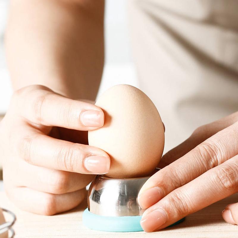 Дырокол для яиц из нержавеющей стали с пластиковым основанием, ручной дырокол для вареных яиц, кухонный гаджет, дырокол для яиц с защитой от взрыва