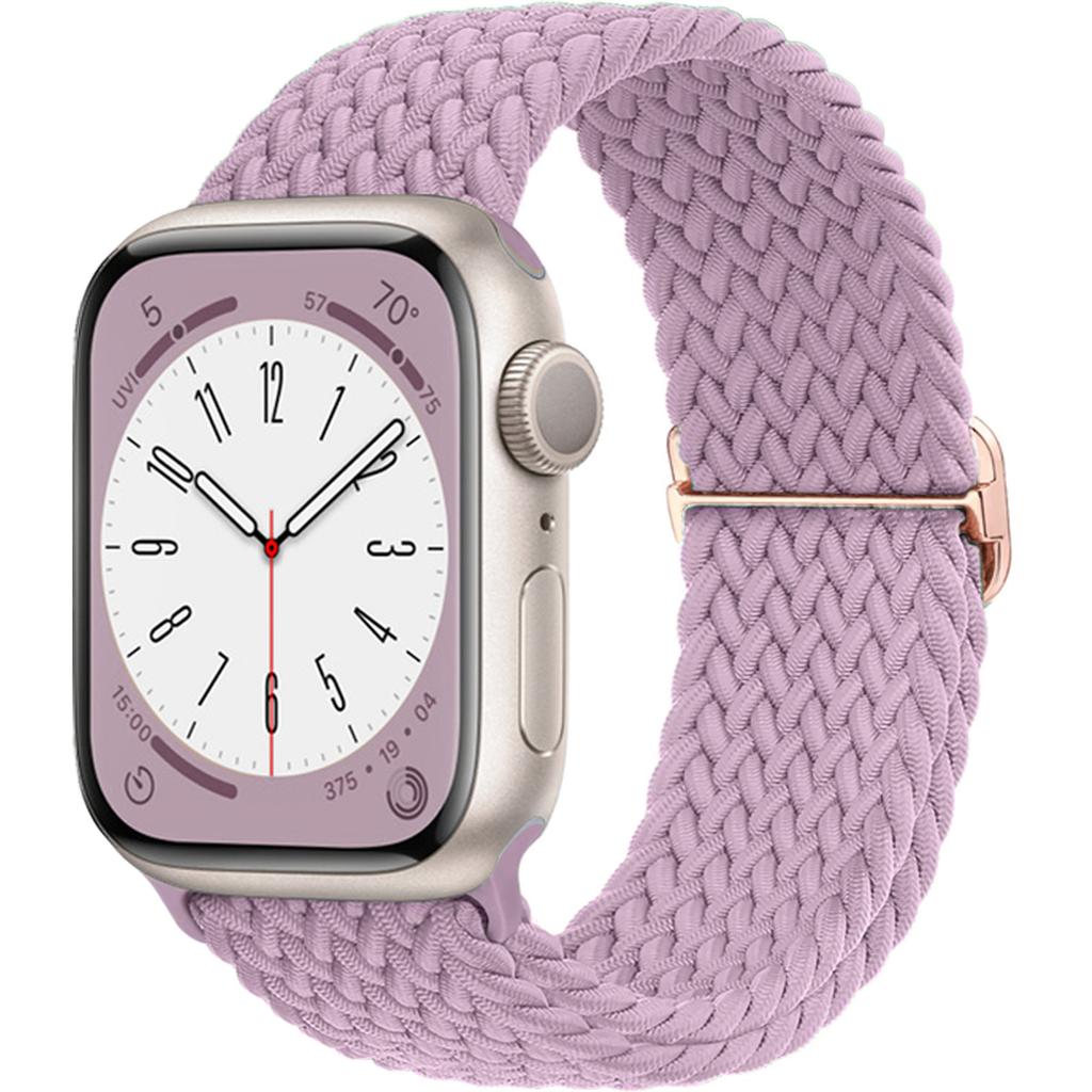 Плетеный Solo Loop для Apple Watch ремешок 44мм 40мм 49мм 45мм 41мм 46мм Эластичный браслет iWatch series 8 3 se 6 Ultra 2 9 10 ремешки