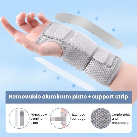 1 пара бандажей для запястья при карпальном туннельном синдроме, поддержка при артрите, тендините, растяжении, фиксатор для руки, защита, дышащая шина-поддержка для травм, упражнений