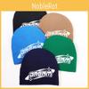 Unisex Letter Pattern Knit Cap For Winter Streetwear And Daily Use