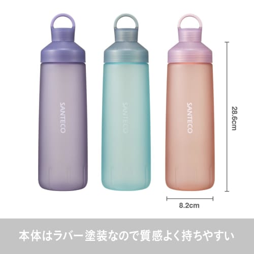 CB Japan Ocean Beverage Bottle, Direct Drinking, Rubberized, Blue-Green, 946ml, Cold Water Only, Pastel, SANTECO