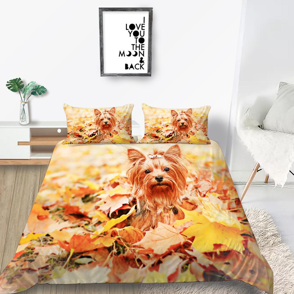 Новая мода 3D одеяла с принтом собак Loverly Комплект постельного белья Чехол Высококачественный чехол для постельного белья Роскошный домашний текстиль Полиэстер
