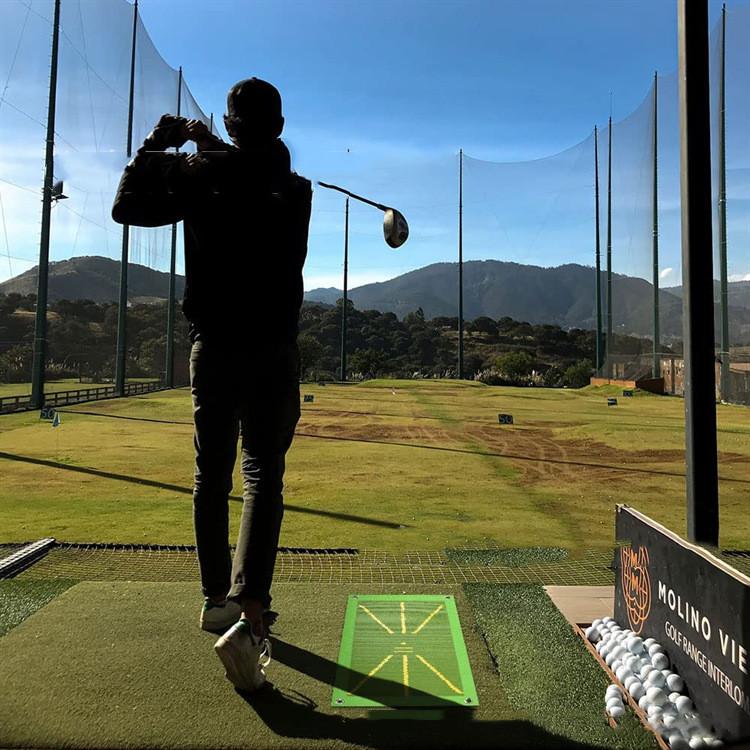 Портативный тренировочный коврик для гольфа для обнаружения замаха, направляющий коврик для отслеживания траектории замаха, тренировочные площадки для замаха