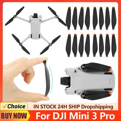 8 шт. сменных пропеллеров для дрона DJI Mini 3 Pro с низким уровнем шума, быстросъемные лопасти, легкие вентиляторы для крыльев, запасные аксессуары
