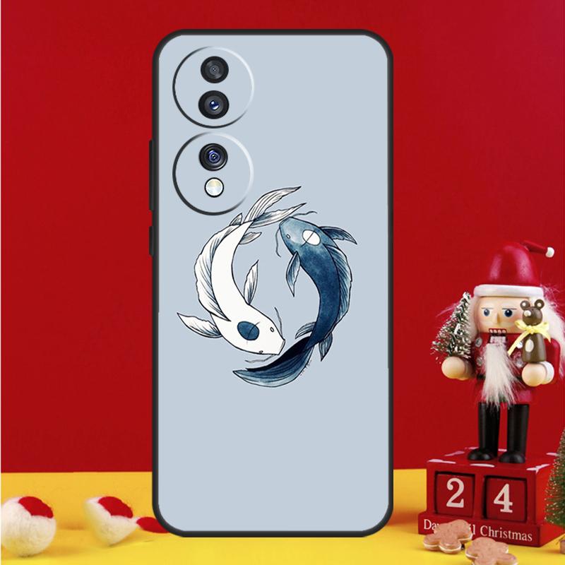 Чехол Yin Yang с рыбами Кои для Honor Magic 5 6 7 8 Pro Honor 200 400 50 70 90 Lite X8b X8c X9a X9b X9c Win RT Cover